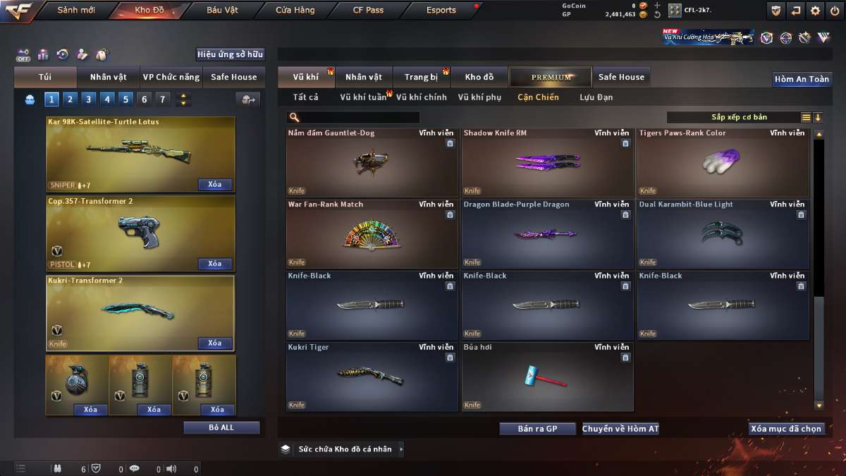 shop acc cf uy tin gia re